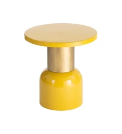 Zona-Design Stolik kawowy boczny SLAVICM 51 cm musztardowy