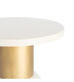 Zona-Design Stolik kawowy boczny SLAVICM 51 cm biały