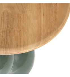 Zona-Design Stolik kawowy boczny SYLVIAM 46 cm zielony naturalny