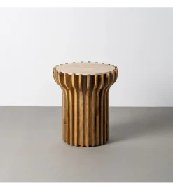 Zona-Design Stolik kawowy boczny TEKALEMA 62 cm drewno mango