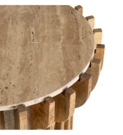 Zona-Design Stolik kawowy boczny TEKALEMA 62 cm drewno mango