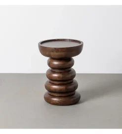 Zona-Design Stolik kawowy boczny TERANMO 47 cm drewno mango