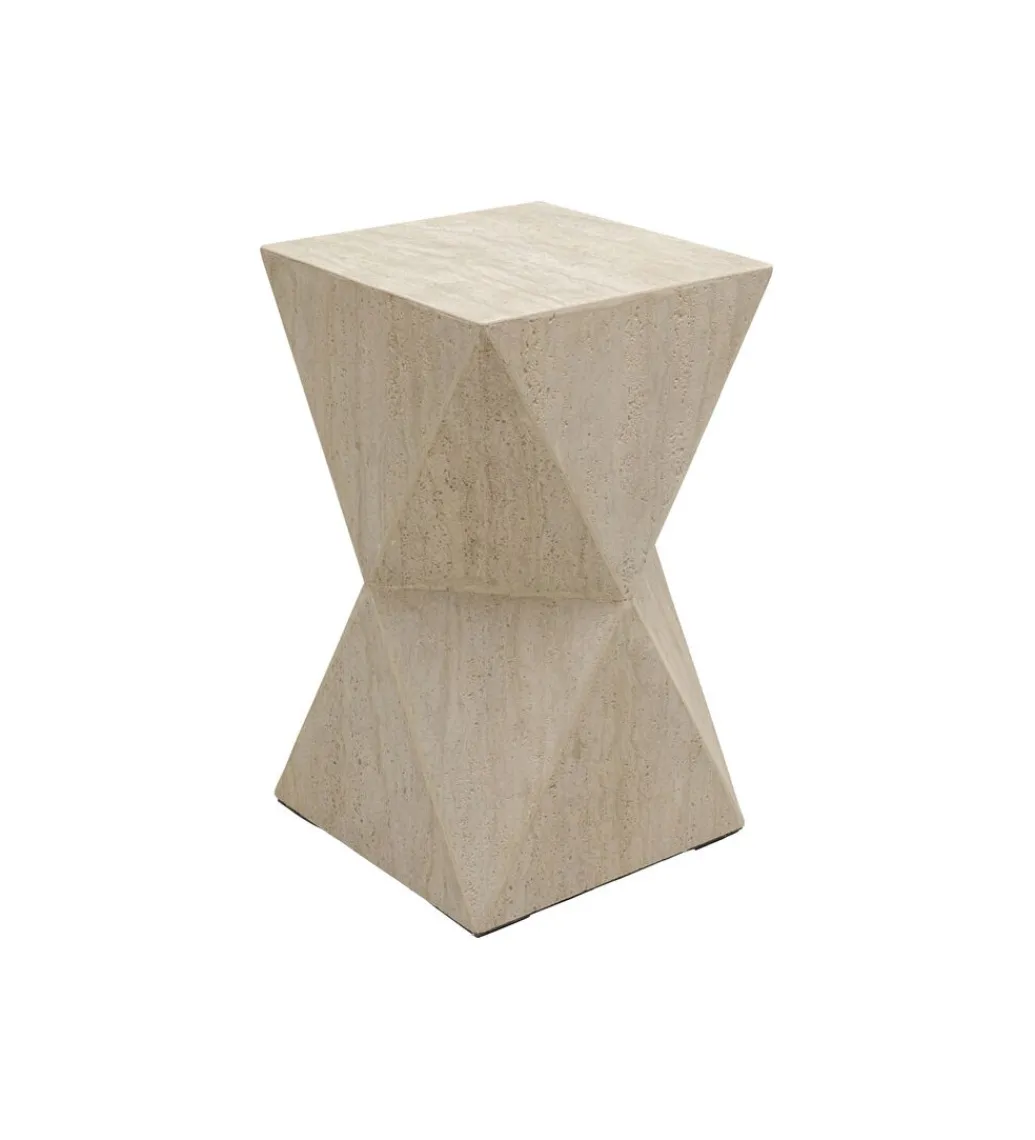 KARE Stolik kawowy boczny TRAVERTINO 54 cm