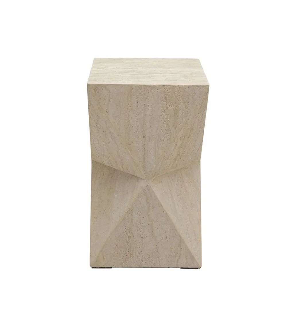 KARE Stolik kawowy boczny TRAVERTINO 54 cm