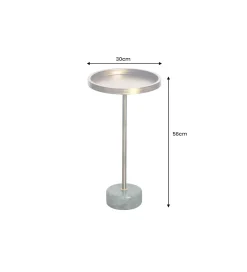 Invicta Interior Stolik kawowy boczny TRAYFUL 60 cm złoty