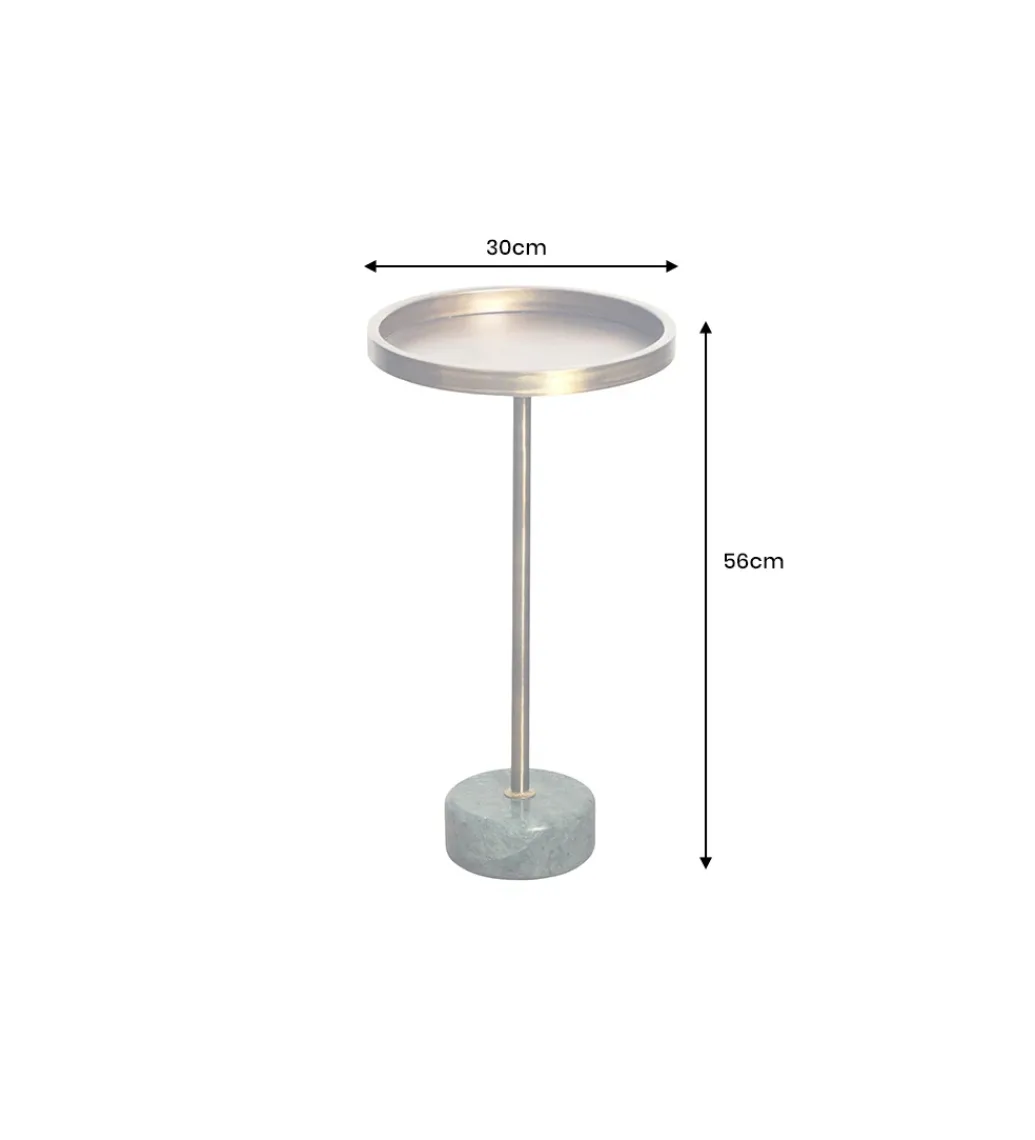 Invicta Interior Stolik kawowy boczny TRAYFUL 60 cm złoty