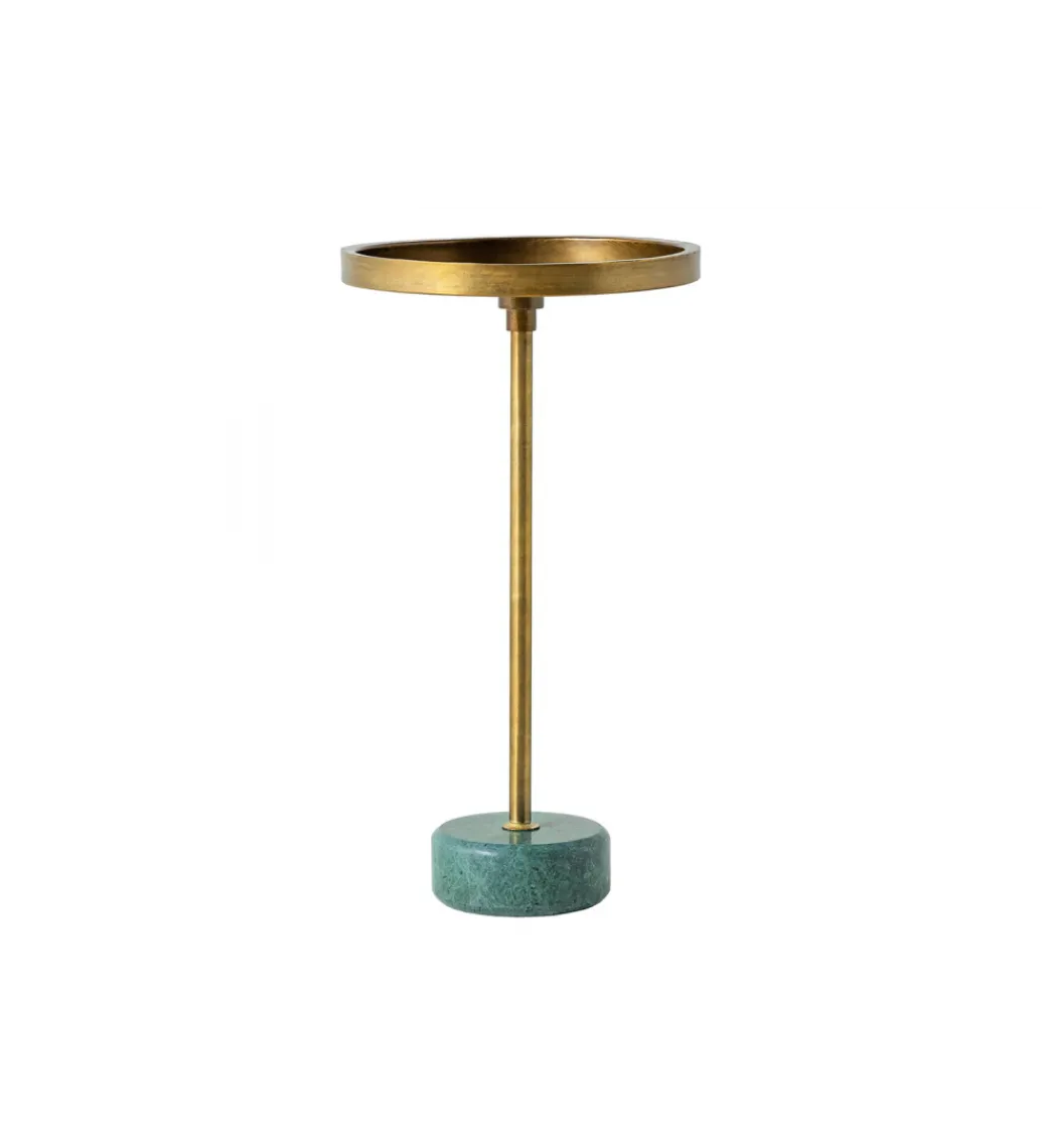 Invicta Interior Stolik kawowy boczny TRAYFUL 60 cm złoty