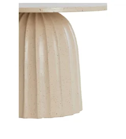 L&L Stolik kawowy boczny VEGLIA 60 cm piaskowy mat jasny brązowy