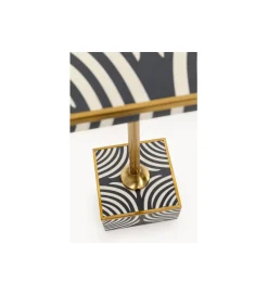 KARE Stolik kawowy boczny ZEBRA 25 x 25 cm