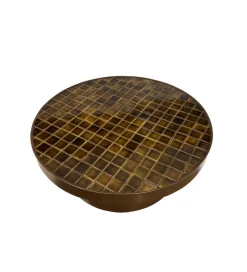 LF-Design Stolik kawowy BRIX TYLO 80 cm brązowy ceramika