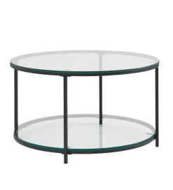 WOHNLING, GERMANY Stolik kawowy CALVIA 80 cm transparentny