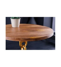 Invicta Interior Stolik kawowy CATENA II 38 cm złoty