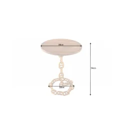 Invicta Interior Stolik kawowy CATENA II  38 cm złoty