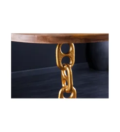 Invicta Interior Stolik kawowy CATENA II  38 cm złoty