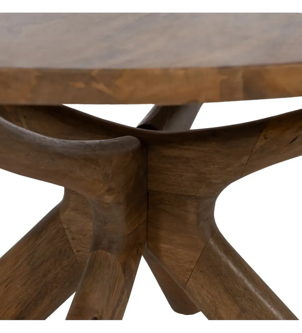 Zona-Design Stolik kawowy CENTRONA 100 cm drewno mango