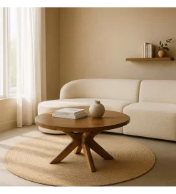 Zona-Design Stolik kawowy CENTRONA 100 cm drewno mango