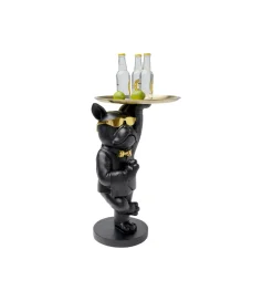 KARE Stolik kawowy COOL BULLDOG TRAY 34 cm czarny
