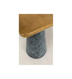 KARE Stolik kawowy Cora 35 cm złoto szary
