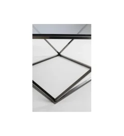 KARE Stolik kawowy CRISTALLO 80 cm czarny grafit