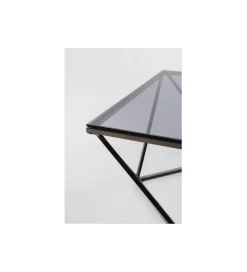 KARE Stolik kawowy CRISTALLO 80 cm czarny grafit