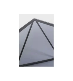 KARE Stolik kawowy CRISTALLO 80 cm czarny grafit