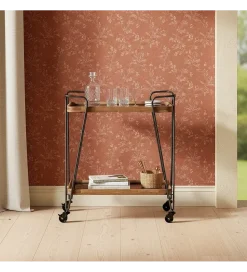 Zona-Design Stolik kawowy DEST 62 cm drewno kauczuk na kółkach