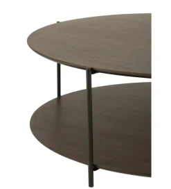 J-Line Stolik kawowy DOMERESU 93 cm ciemno brązowy