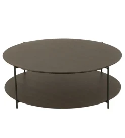 J-Line Stolik kawowy DOMERESU 93 cm ciemno brązowy