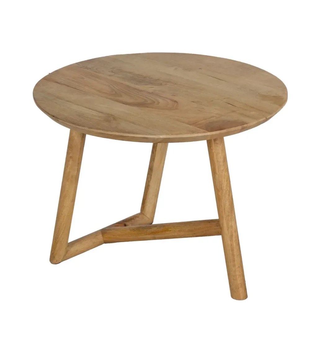 Zona-Design Stolik kawowy DREKEO 60 cm drewno mango