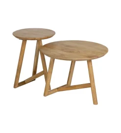 Zona-Design Stolik kawowy DREKEO 60 cm drewno mango