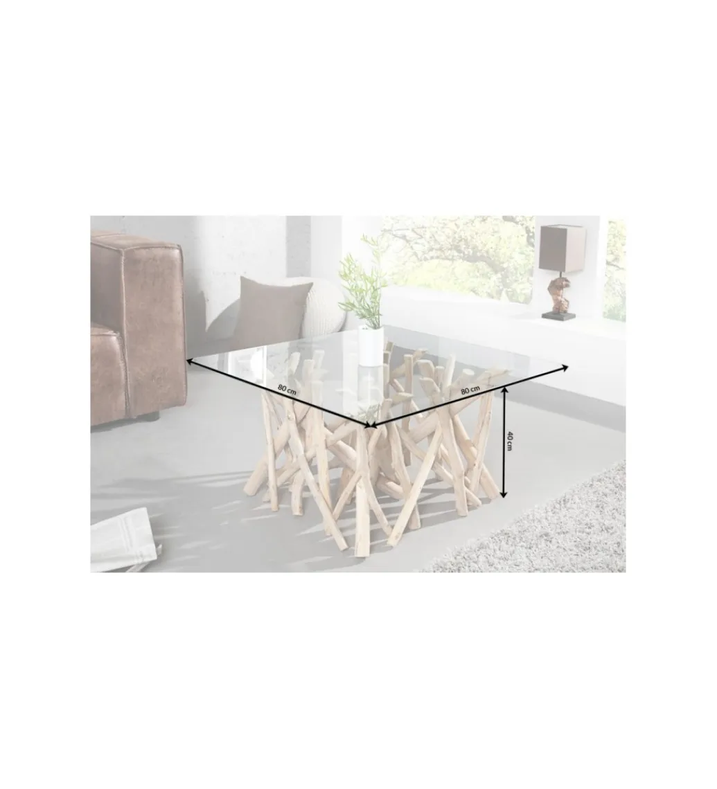 Invicta Interior Stolik kawowy Driftwood 80 cm