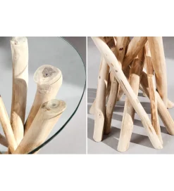 Invicta Interior Stolik kawowy  Driftwood 35 cm naturalny