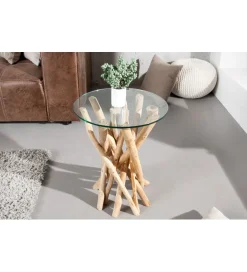 Invicta Interior Stolik kawowy  Driftwood 35 cm naturalny