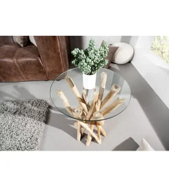 Invicta Interior Stolik kawowy  Driftwood 35 cm naturalny