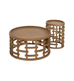 Zona-Design Stolik kawowy EMANEL 80 cm drewno jodła