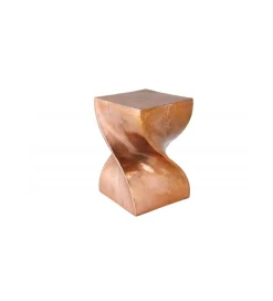 Invicta Interior - przedsprzedaż Stolik kawowy ESPIRAL Twist 45 cm miedziany