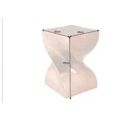 Invicta Interior - przedsprzedaż Stolik kawowy ESPIRAL Twist 45 cm miedziany