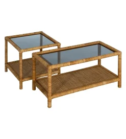 Zona-Design Stolik kawowy ESTAZ 90 cm naturalny ratan