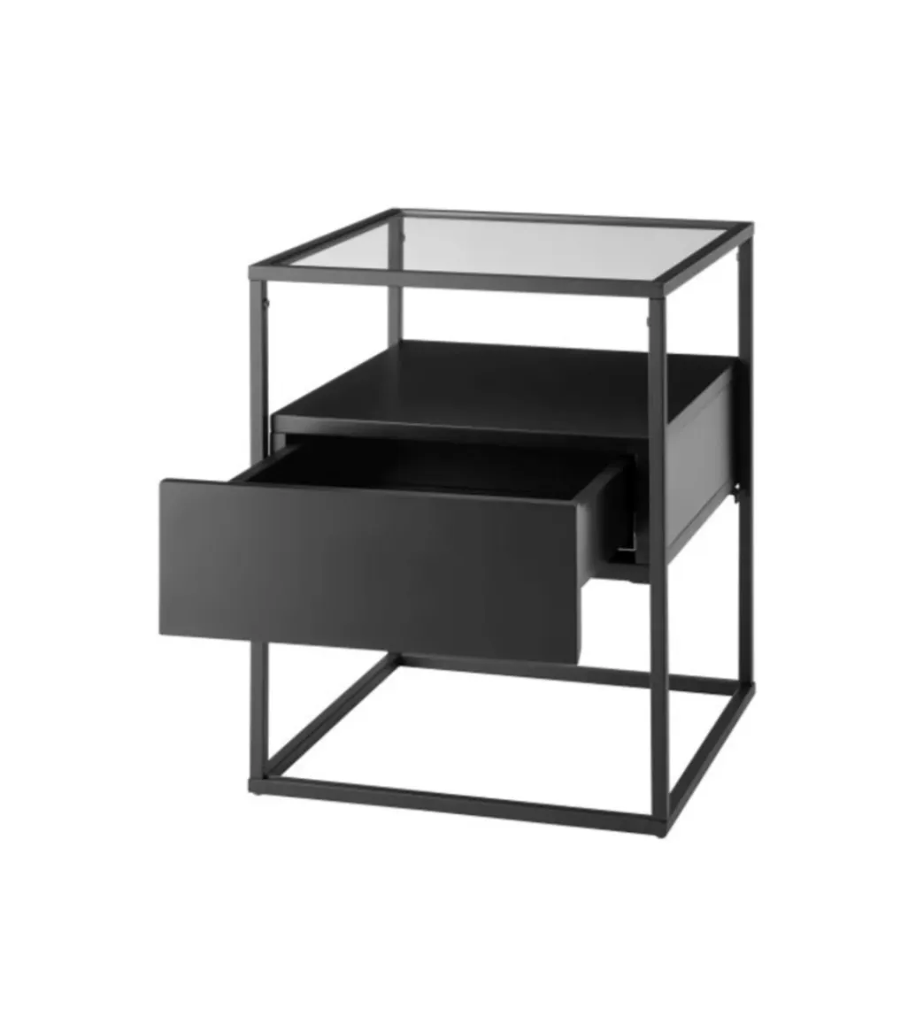MCA Stolik kawowy EVORA 43 cm czarny