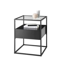 MCA Stolik kawowy EVORA 43 cm czarny
