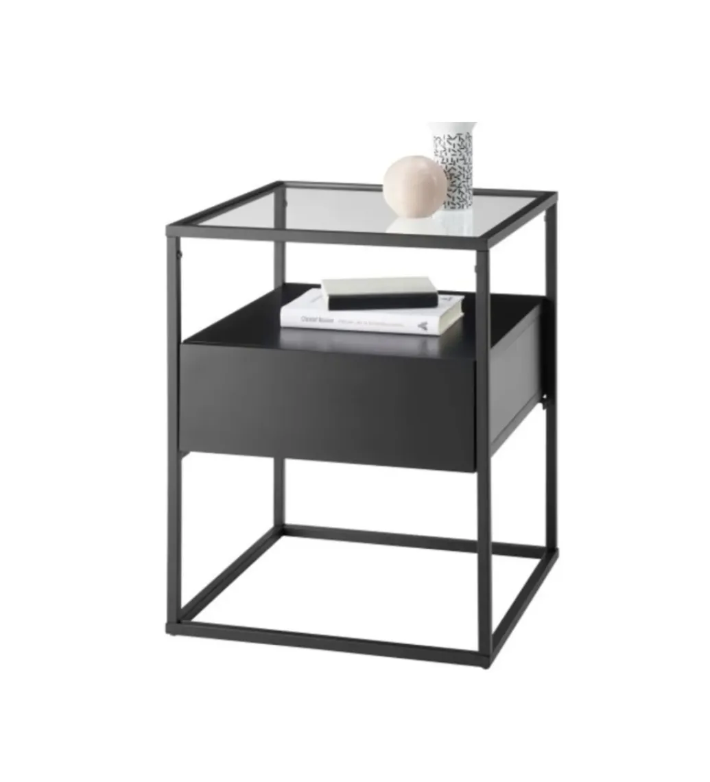 MCA Stolik kawowy EVORA 43 cm czarny