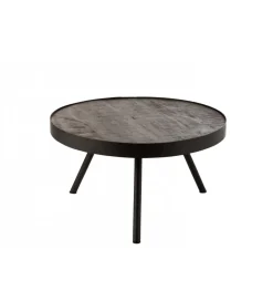 J-Line Stolik kawowy Fien 50 cm drewno mango