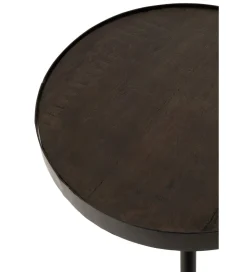 J-Line Stolik kawowy Fien 50 cm drewno mango