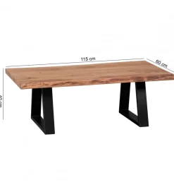 WOHNLING, GERMANY Stolik kawowy GAYA 115 cm drewno akacja