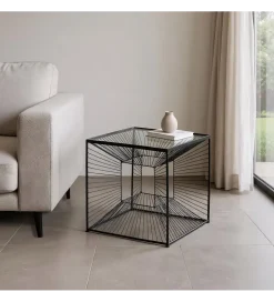 Zona-Design Stolik kawowy GEMETRO 45 cm czarny