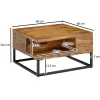 WOHNLING, GERMANY Stolik kawowy GIARRE 60 cm drewno sheesham