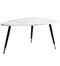 WOHNLING, GERMANY Stolik kawowy GINEVRA 90 cm w optyce białego marmuru