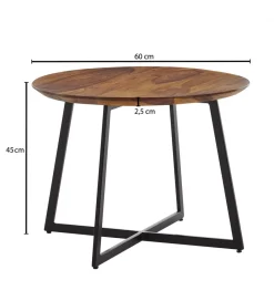 WOHNLING, GERMANY Stolik kawowy GLOBI 60 cm drewno sheesham