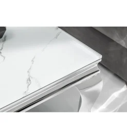 Invicta Interior Stolik kawowy GLORIA 100 cm w optyce marmuru