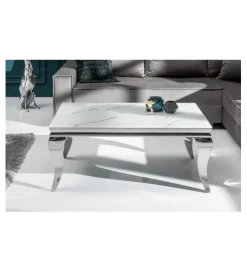 Invicta Interior Stolik kawowy GLORIA 100 cm w optyce marmuru